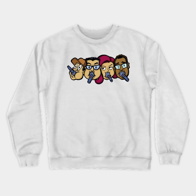 4 Faces Crewneck Sweatshirt by Gag On This